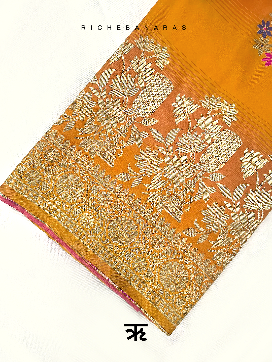 Golden Reverie Meenakari Art Silk Banarasi Saree