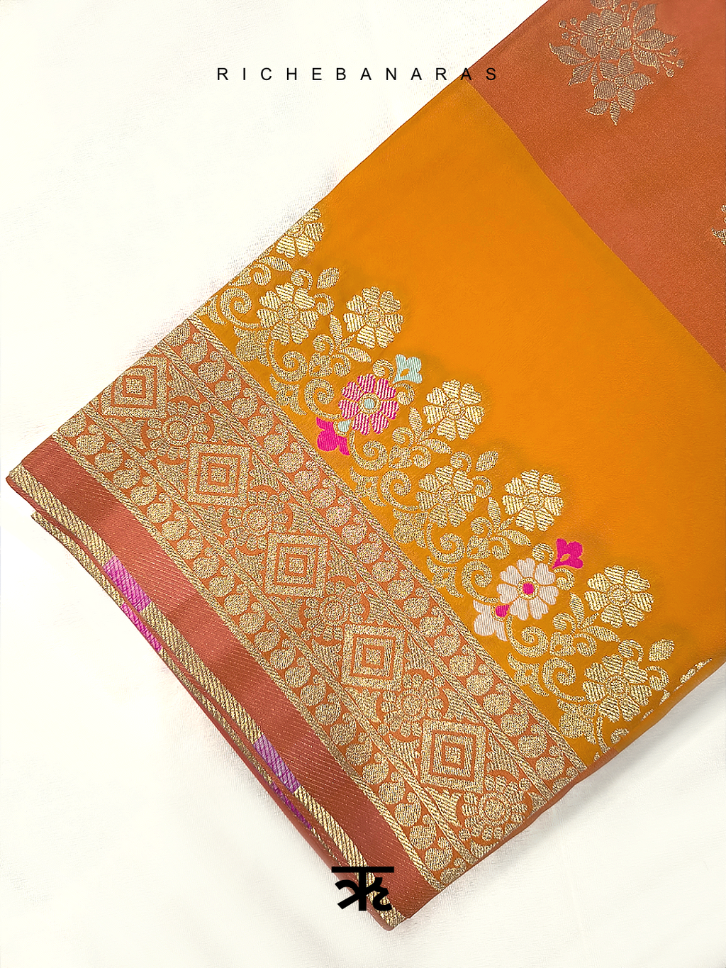 Bronze Élan Meenakari Art Silk Banarasi Saree