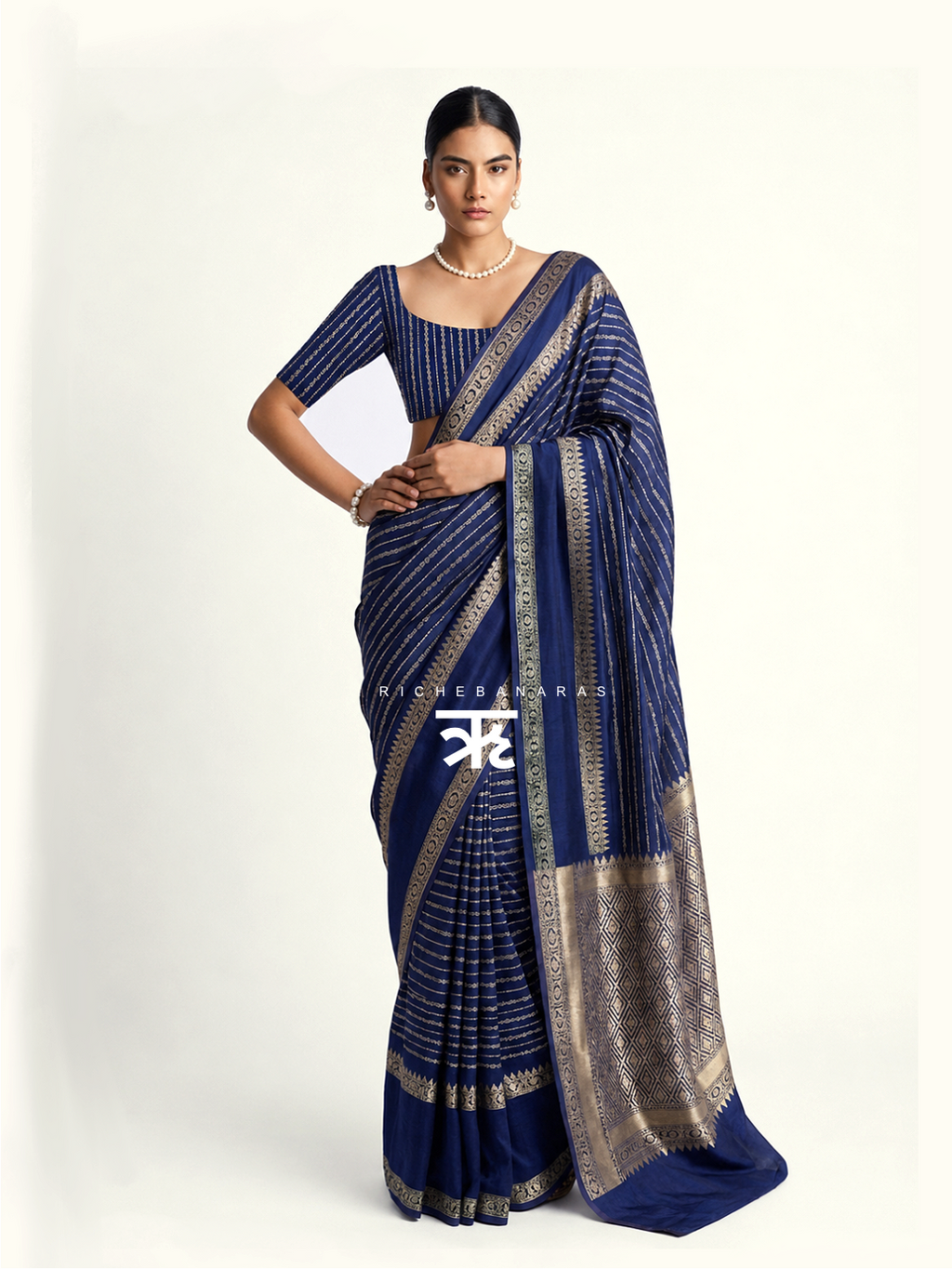 Midnight Sovereign Art Silk Banarasi Saree