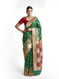 Evergreen Élan Meenakari Art Silk Banarasi Saree