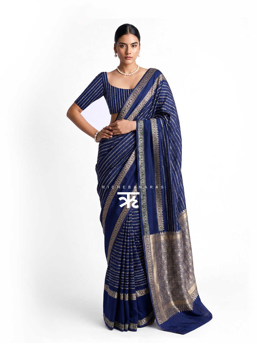 Midnight Sovereign Art Silk Banarasi Saree